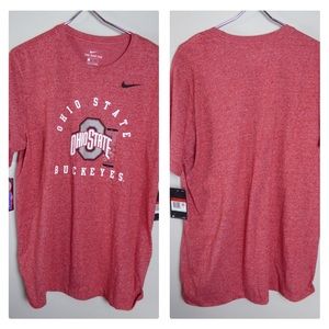 Nike OSU Ohio State Buckeyes Heathered T-Shirt NWT